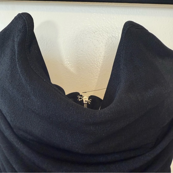 Fashion Nova Strapless Ruched Black Dress - Picture 10 of 10